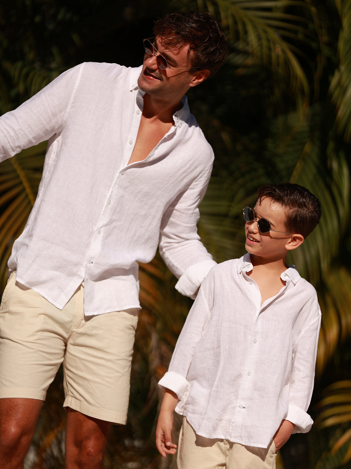 Camisa de Lino para Hombre - 100% Lino Premium Off White - Manga Larga