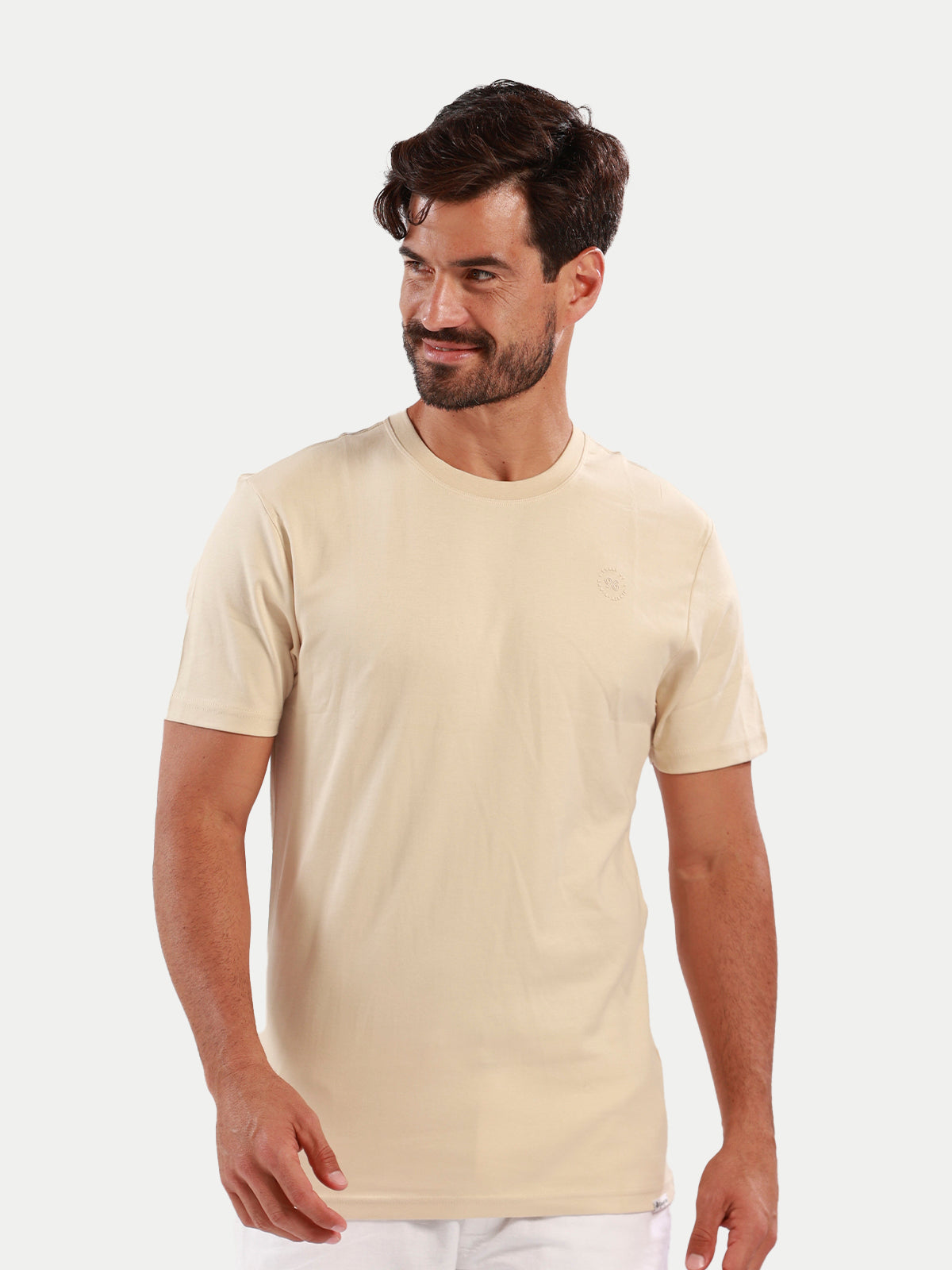 Playera de manga corta caballero - Liquid Touch Beige