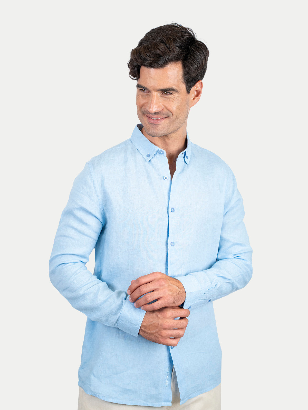 Camisa de lino - Camisa Soft Linen para hombre Color Azul