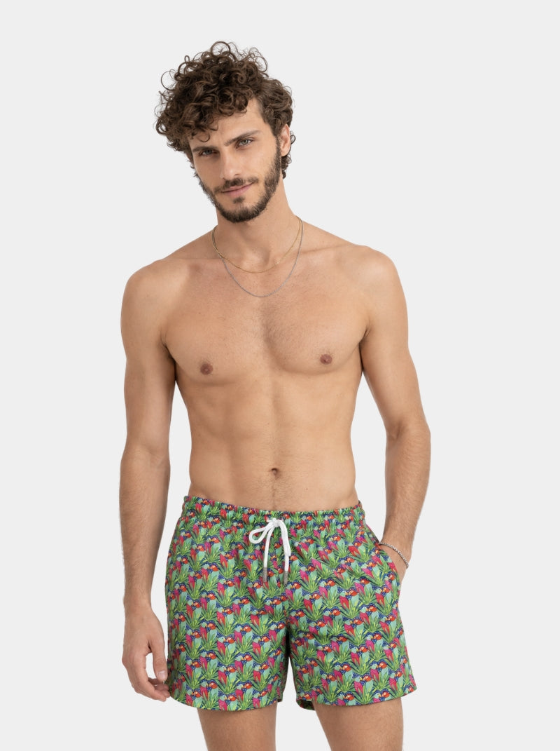 Traje de baño - Love Birds Rojo-Verde Caballero - Love Splash