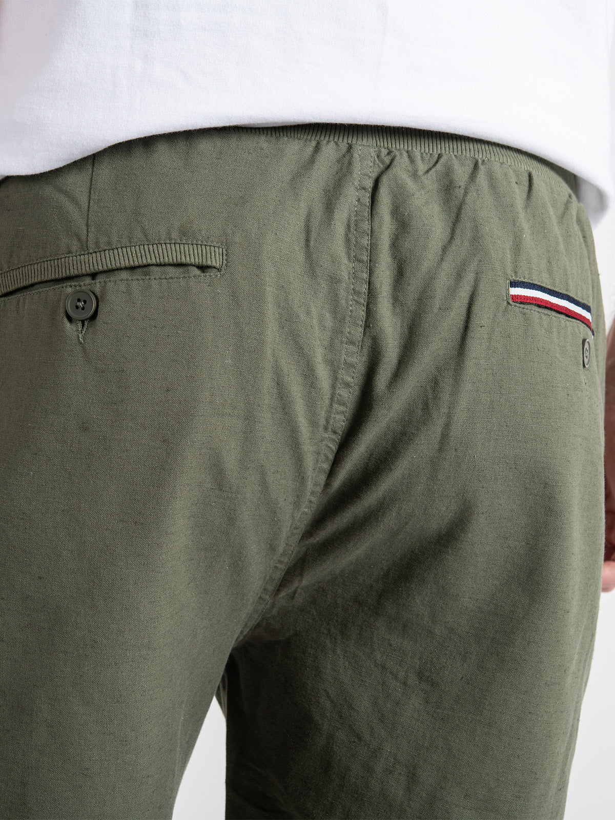 Bermuda para hombre adulto - Bermuda Cotton Flex Olivo - Pura Vida