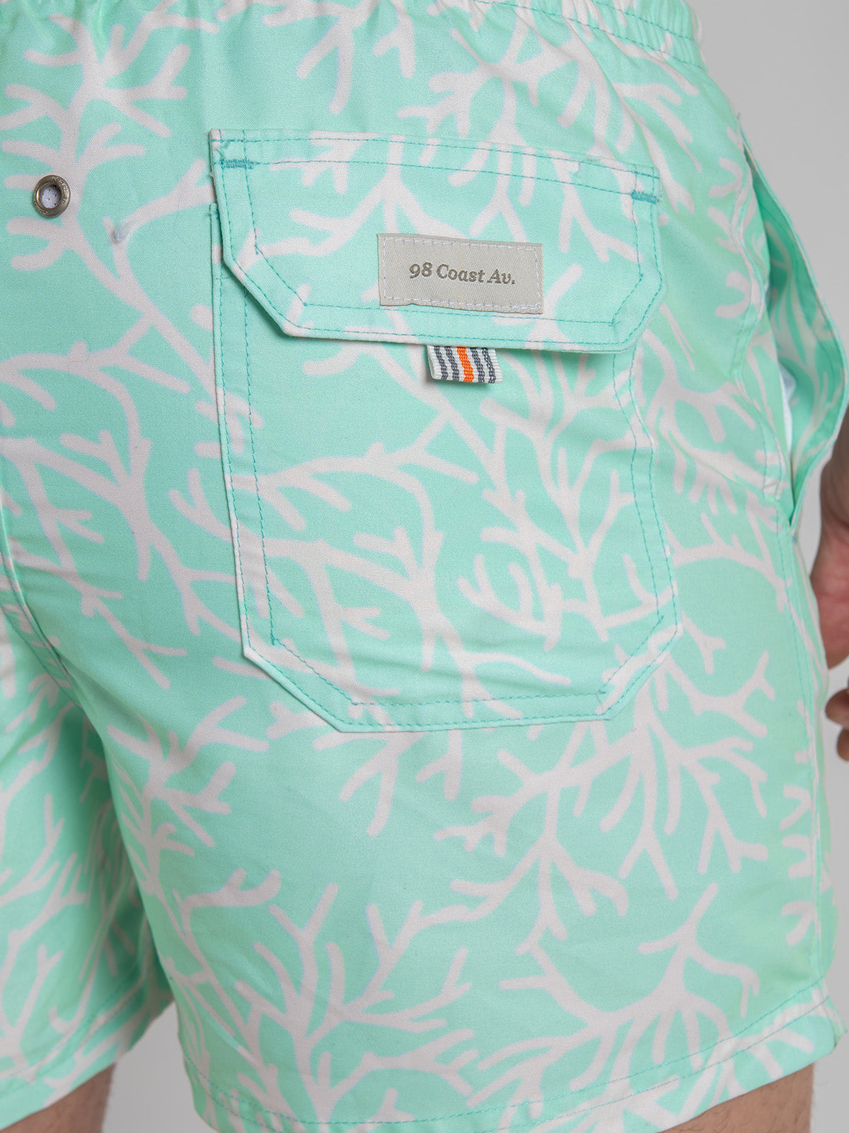 Traje de Baño para Hombre Secado Rápido Bolsillos - Bañador Coral Green - New Collection S – XXXL