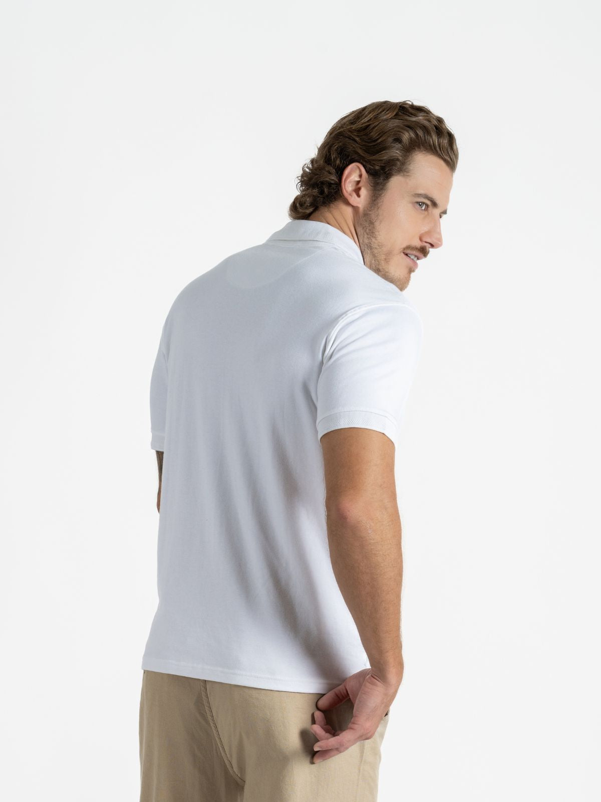Playera Polo para Hombre - Playera Polo Boton Snap