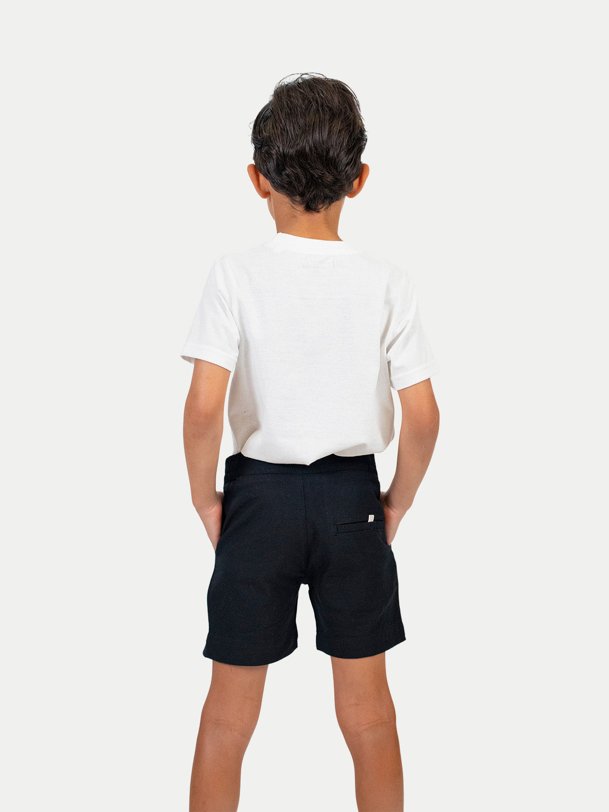Bermuda Infantil - Bermuda de Lino Negro