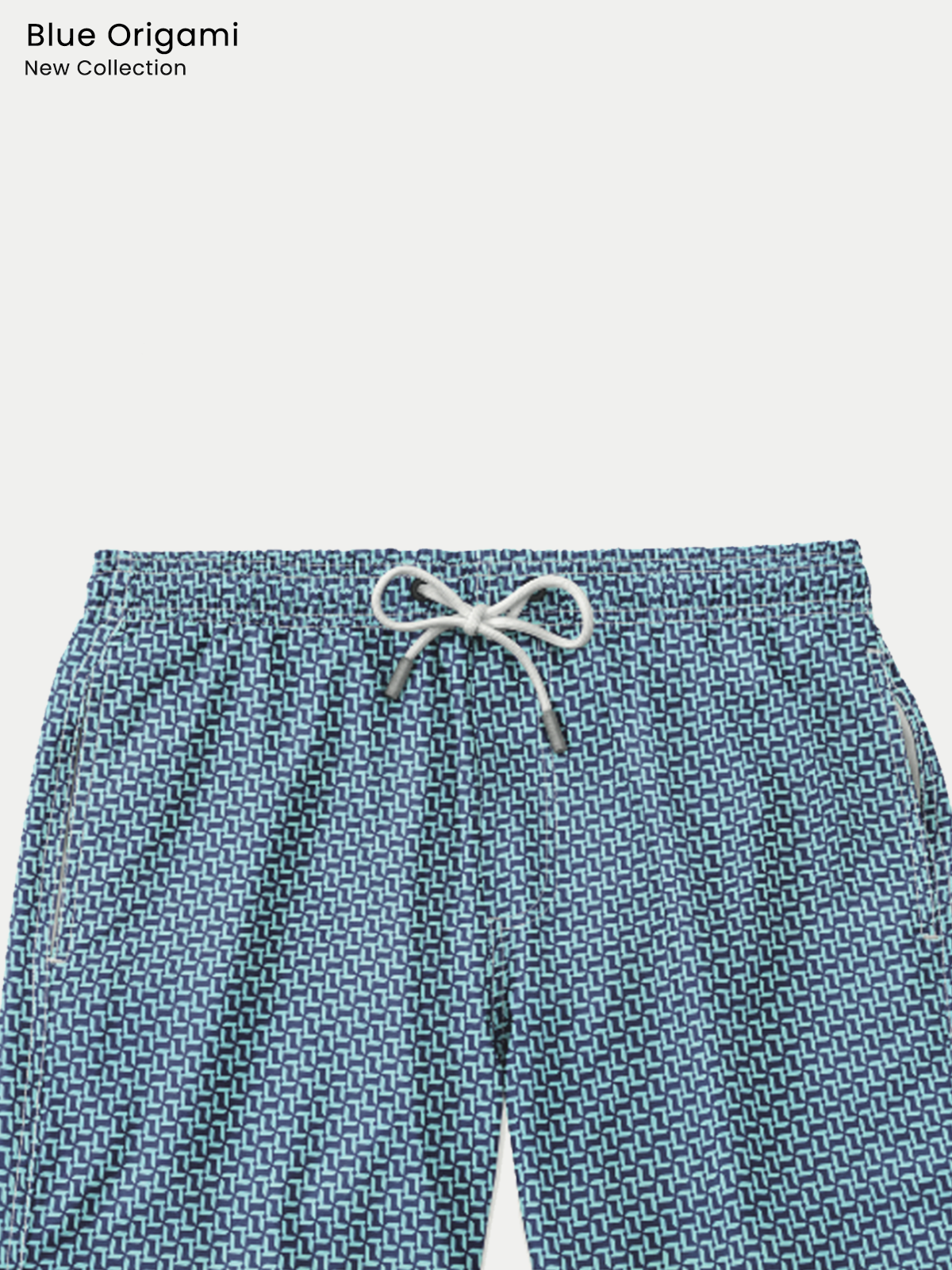 Traje de Baño para Niño Secado Rápido - Bañador Blue Origami - New Collection de 1 a 12 años