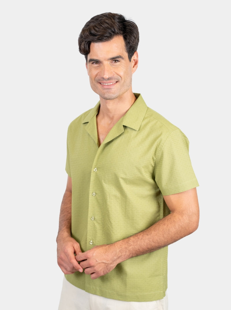 Camisa Hombre - Dominicana Shirt Verde - Punto - 98 Coast Av. México
