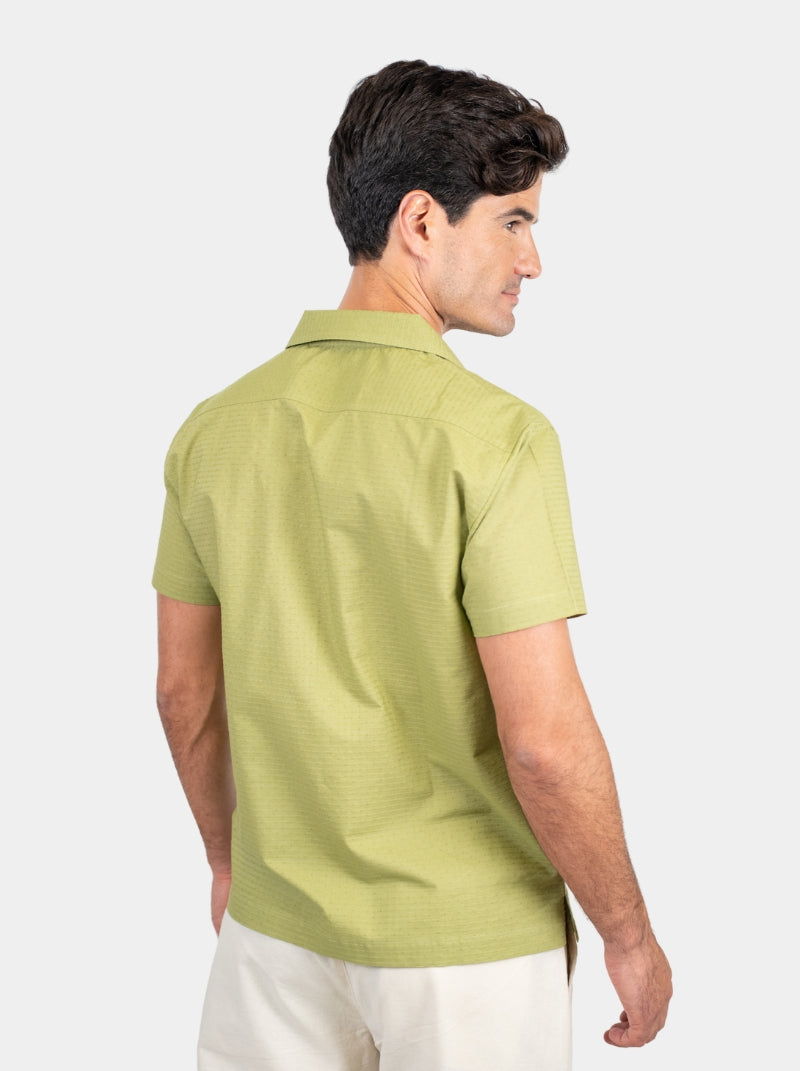Camisa Hombre - Dominicana Shirt Verde - Punto - 98 Coast Av. México