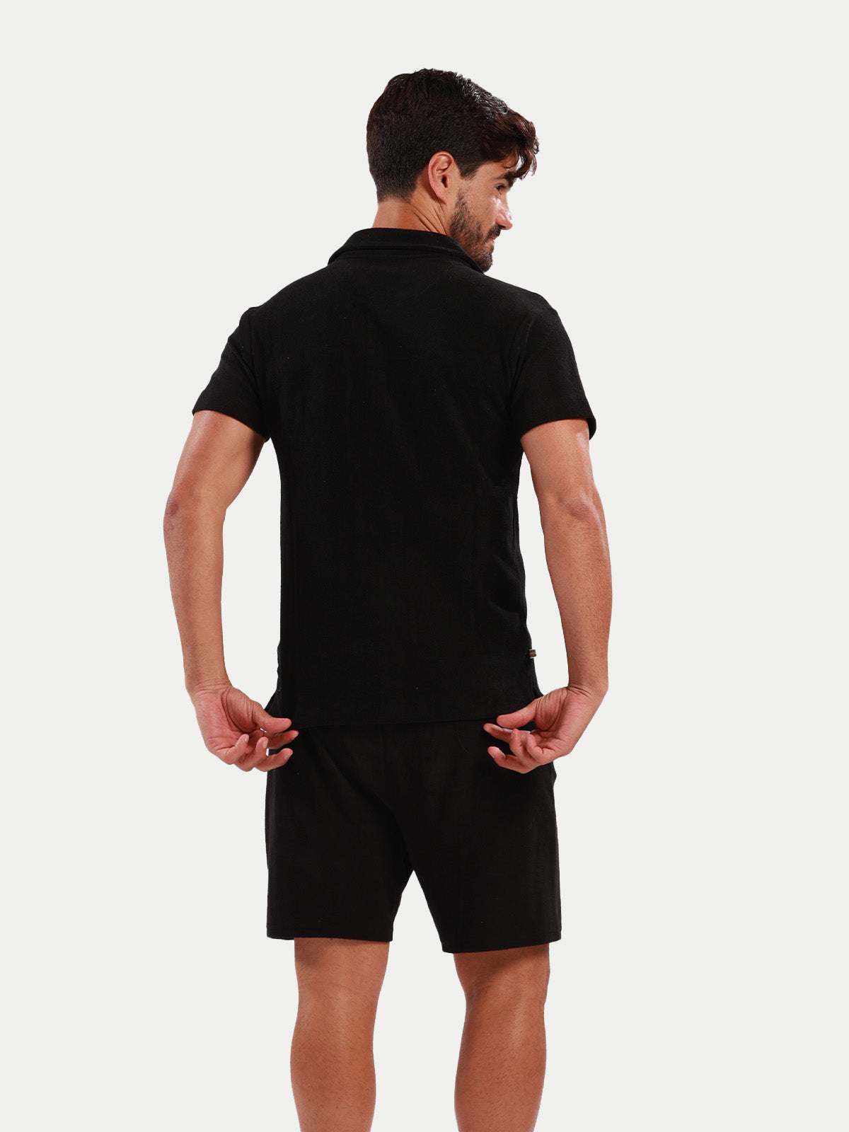 Towel Tshirt - Camisa de Toalla Negra Para Hombre