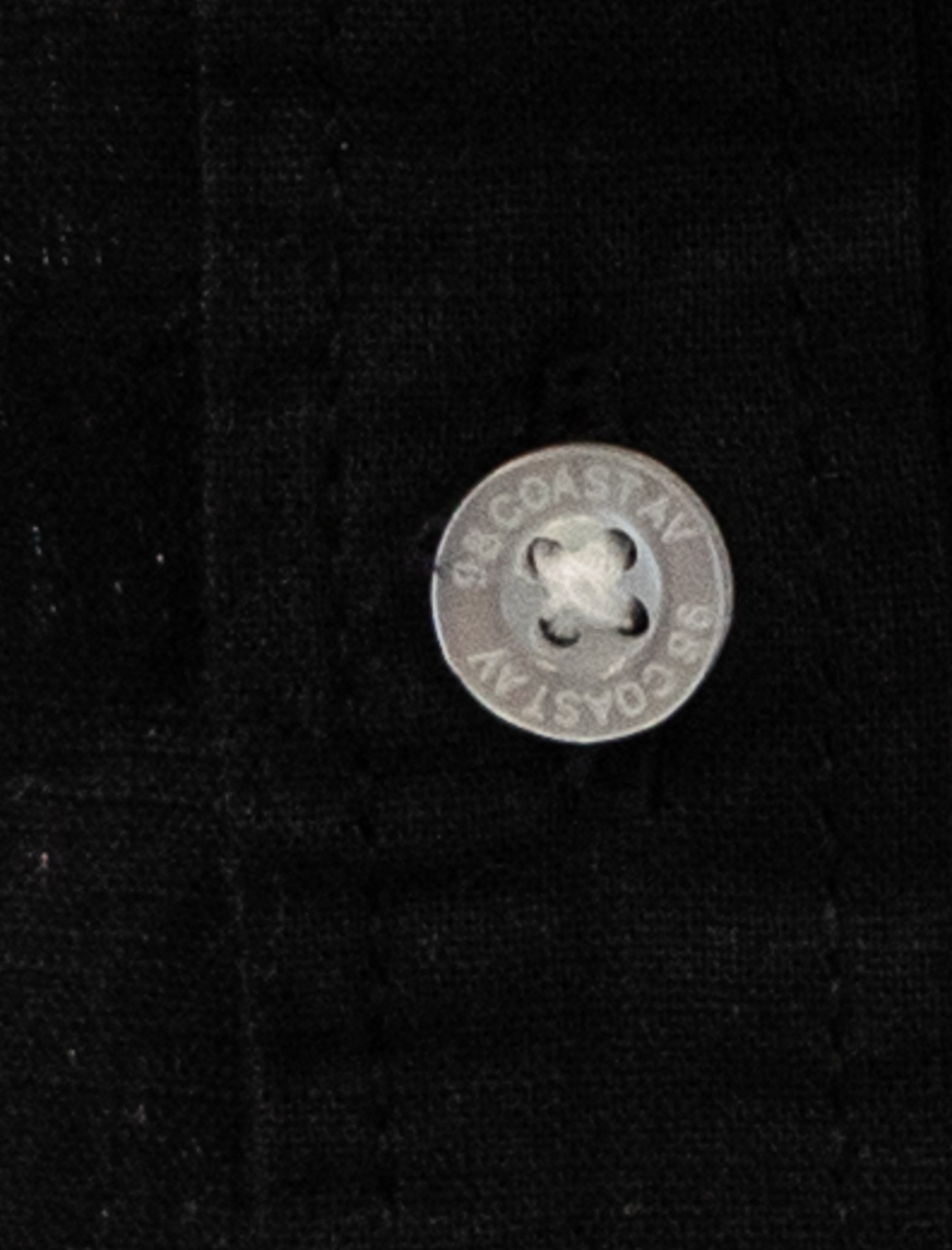 Camisa negra para niño en algodón slub detalle