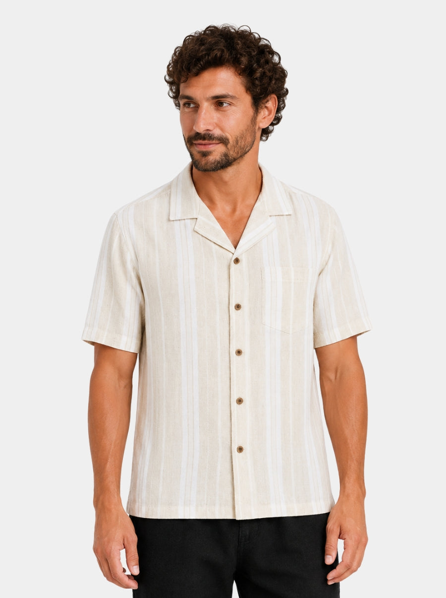 Camisa Hombre - Habana Shirt Beige - Wild Coast - 98 Coast Av. México