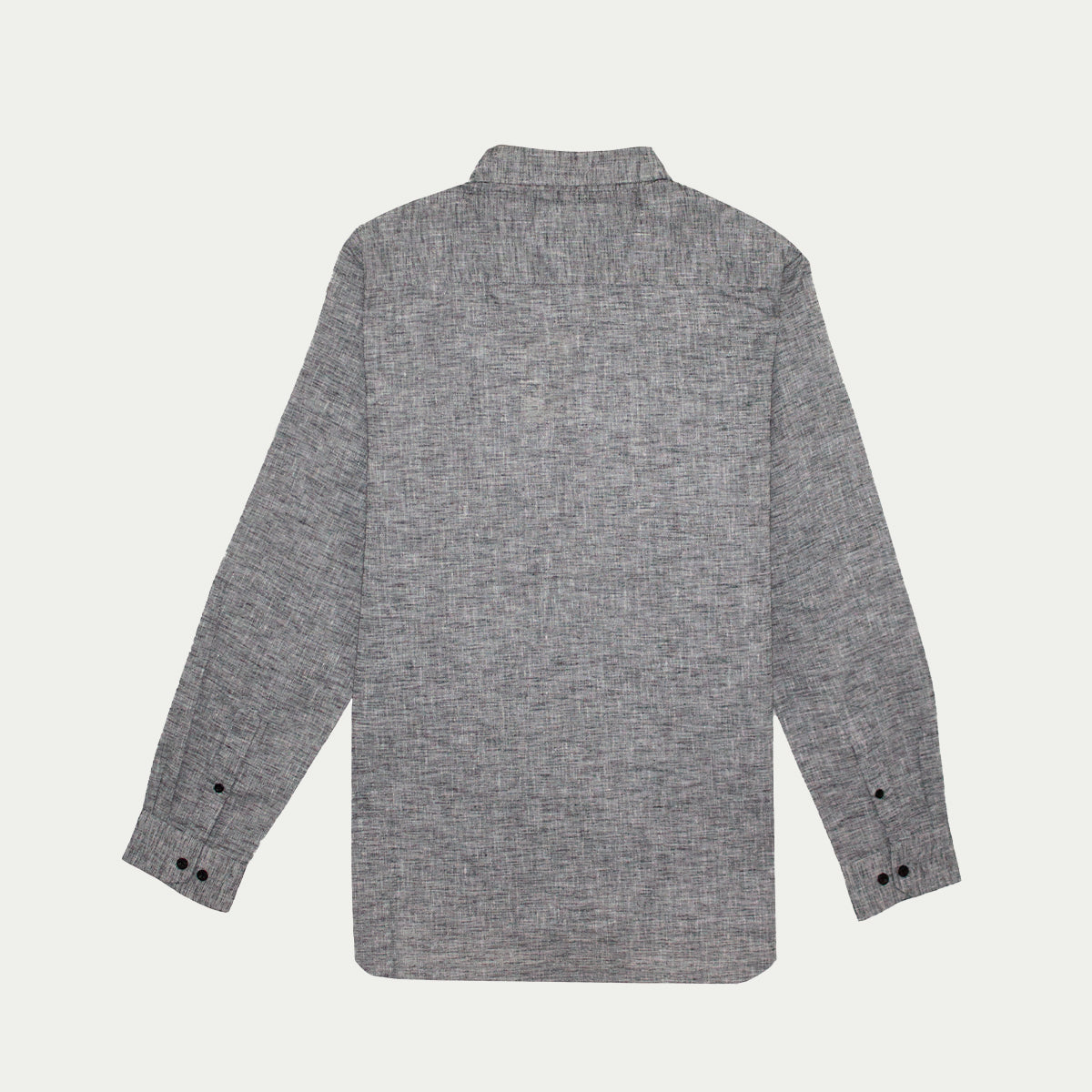 Camisas para hombre - Camisa de Lino Jaspe Negro