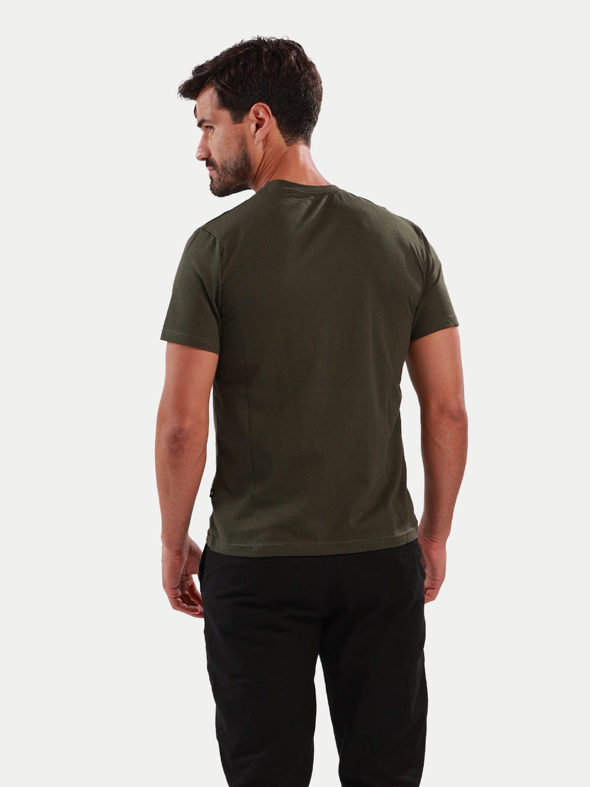 Playera de algodón para hombre - Crown 98 Olive - Diamond Finish
