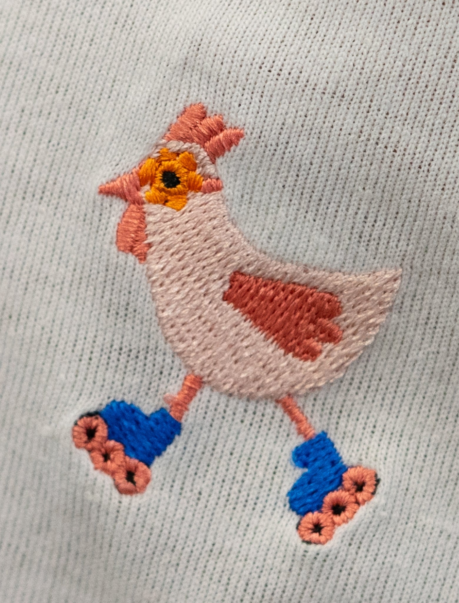 Detalle Diamond Finish Skating Hen color blanco