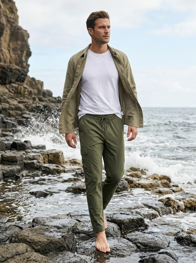 Pantalón Cargo - Jogger Cargo Verde Olivo - Wild Coast