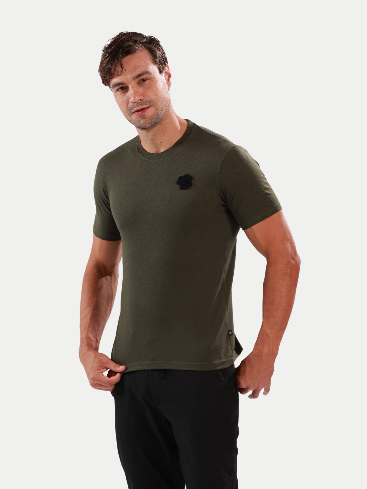 Playera de algodón para hombre - Lucky Olive - Diamond Finish