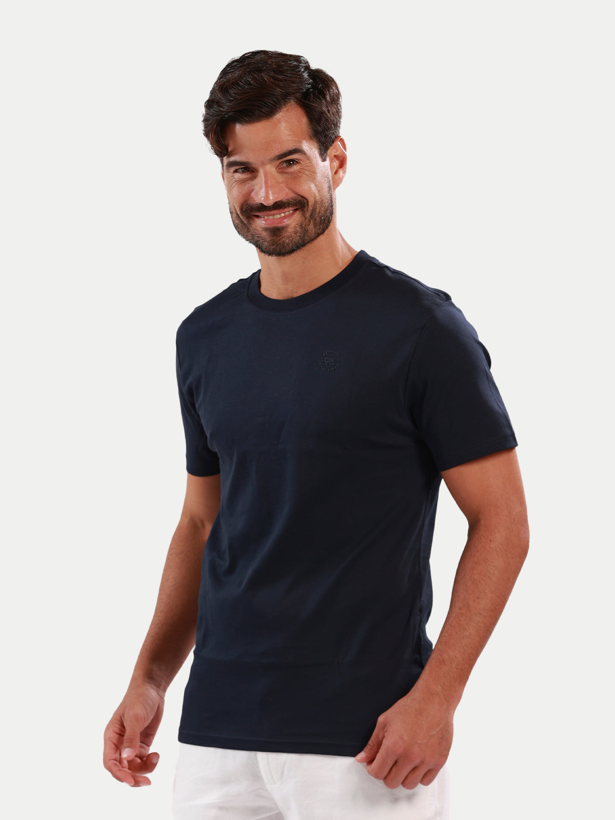 Playera de manga corta caballero - Liquid Touch Azul Marino