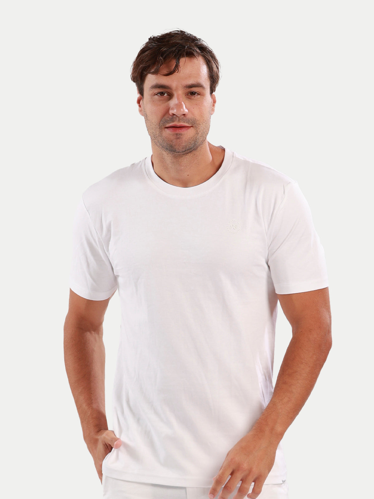 Playera de manga corta caballero - Liquid Touch Blanco