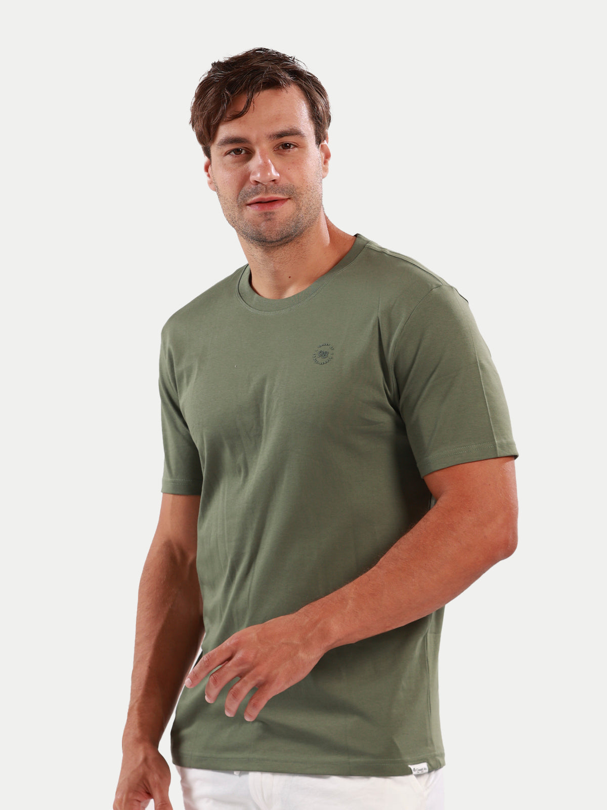 Playera de manga corta caballero - Liquid Touch Olivo