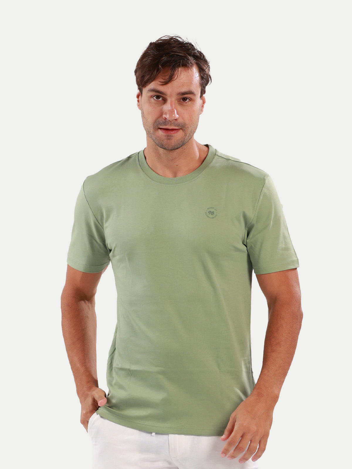 Playera de manga corta caballero - Liquid Touch Verde