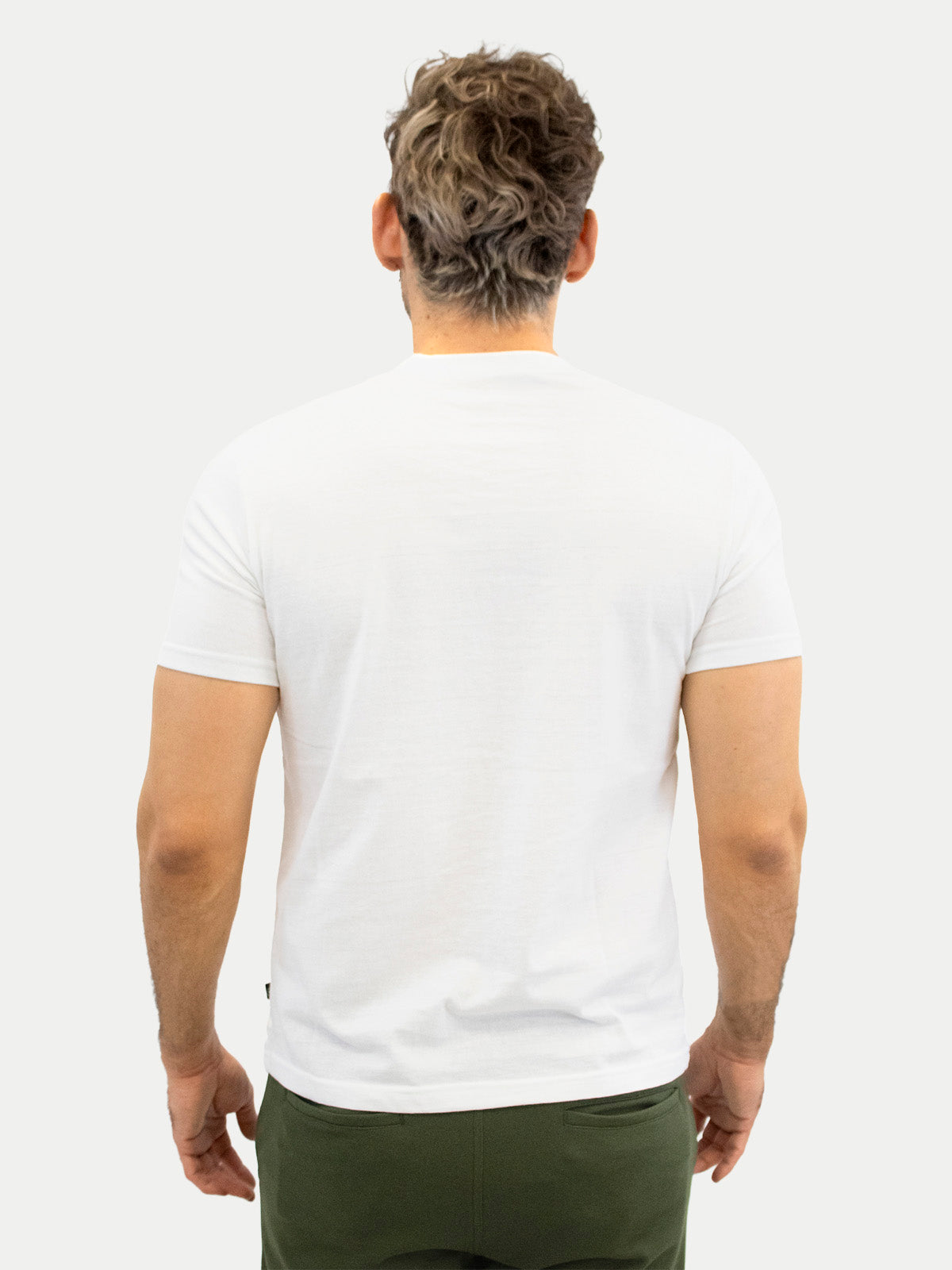 Playera de algodón para hombre - Lucky White - Diamond Finish