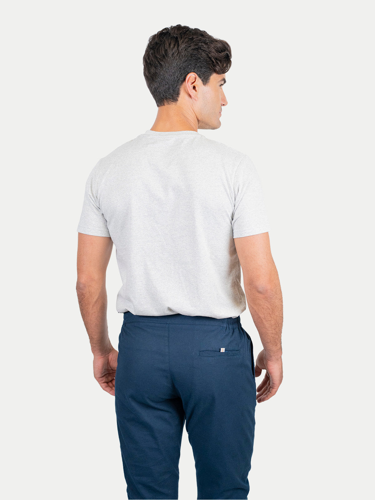 Pantalón - Pantalón de Lino Azul Marino