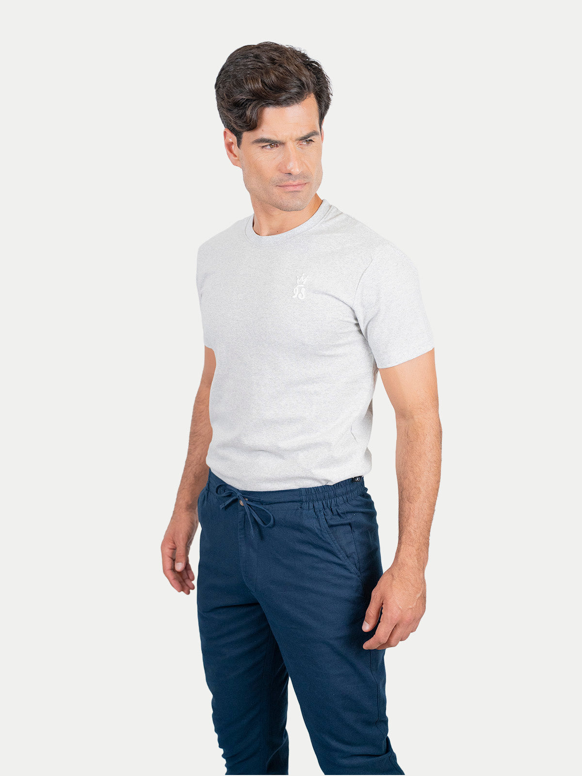 Pantalón - Pantalón de Lino Azul Marino
