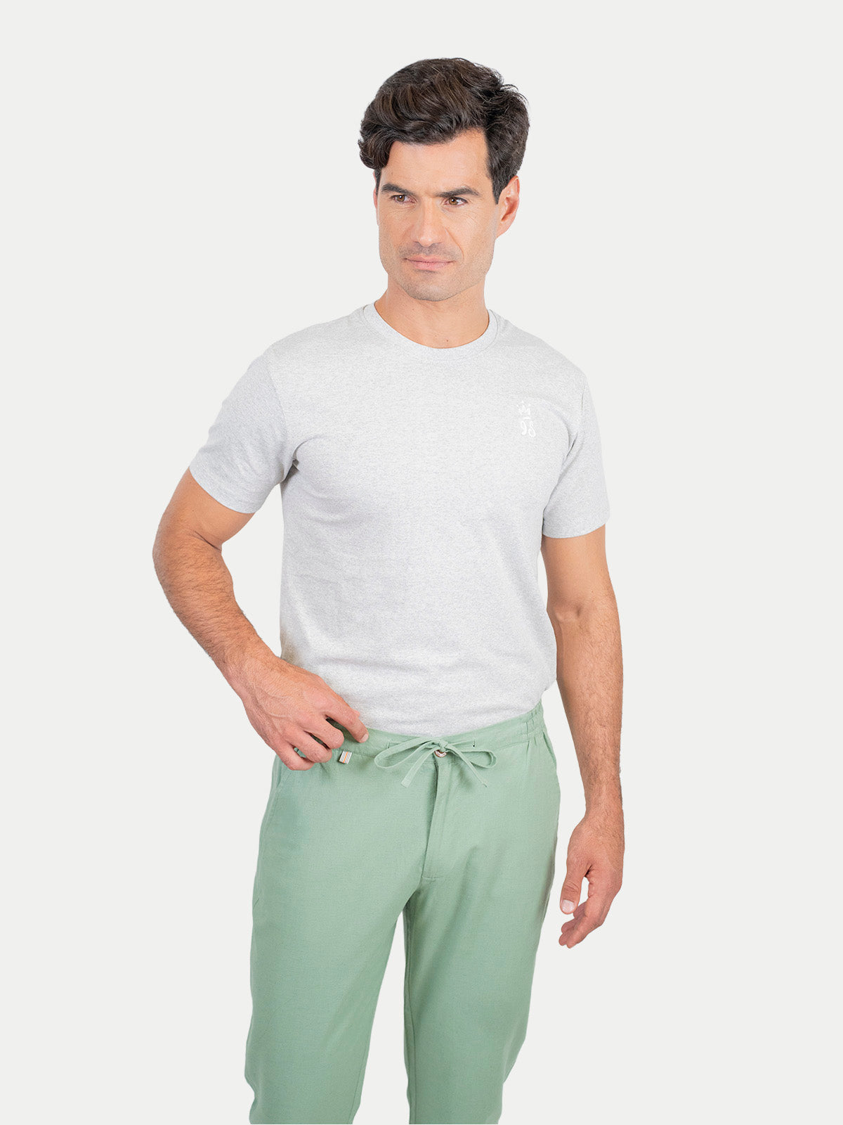 Pantalón - Pantalón de Lino Olivo