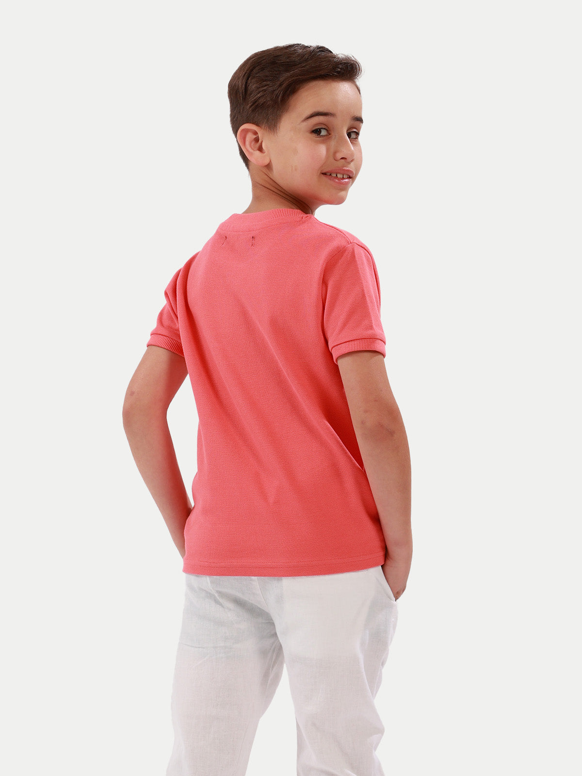 Playera para niño - Pique T-Shirt Coral - Pique