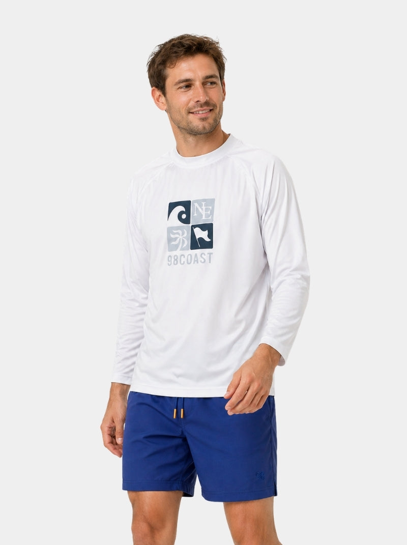 Playera UV Adulto - Rashguard Coast Wave - Wild Coast