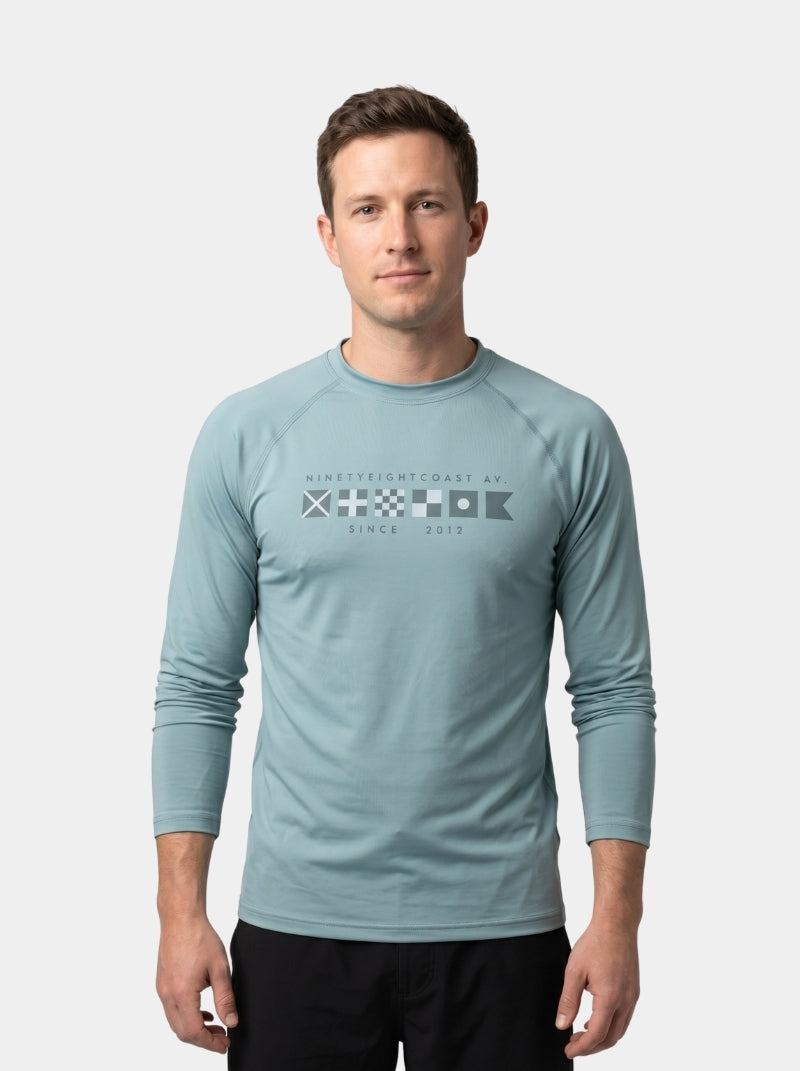 Playera UV Adulto - Rashguard Nautic Flag - Wild Coast