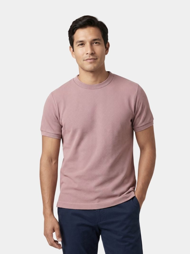 Playera para Hombre - Piqué T-Shirt Rosa - Wild Coast