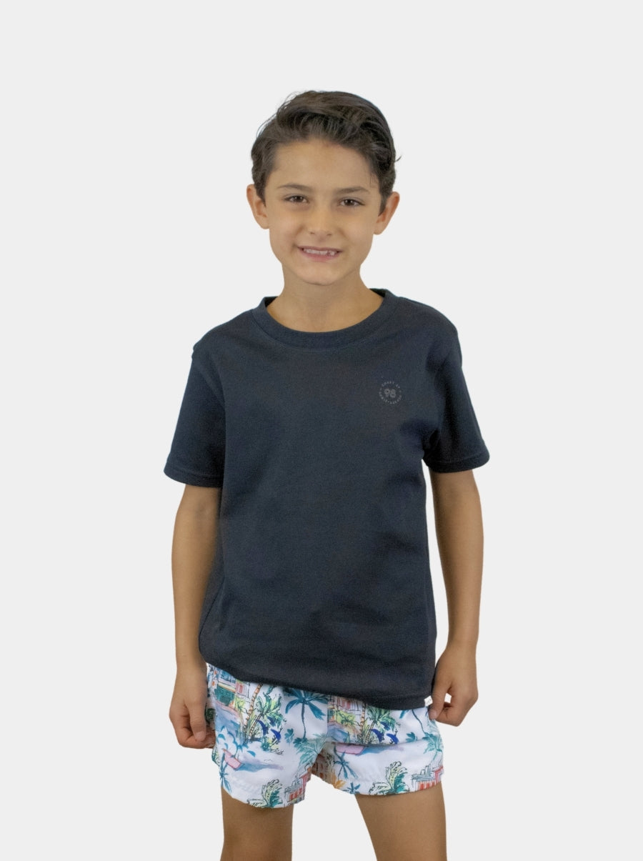 Playera de manga corta niño - Liquid Touch Negro - 98 Coast Av. México