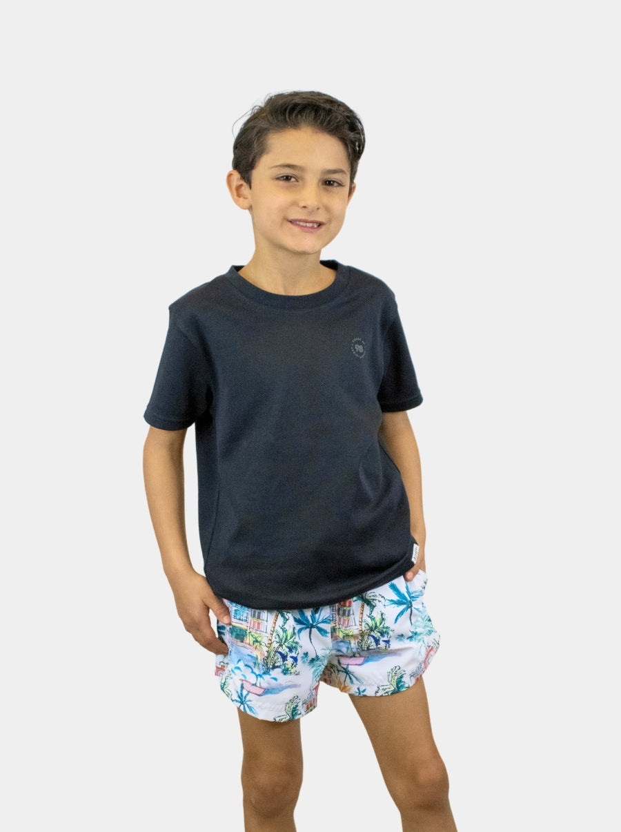 Playera de manga corta niño - Liquid Touch Negro - 98 Coast Av. México