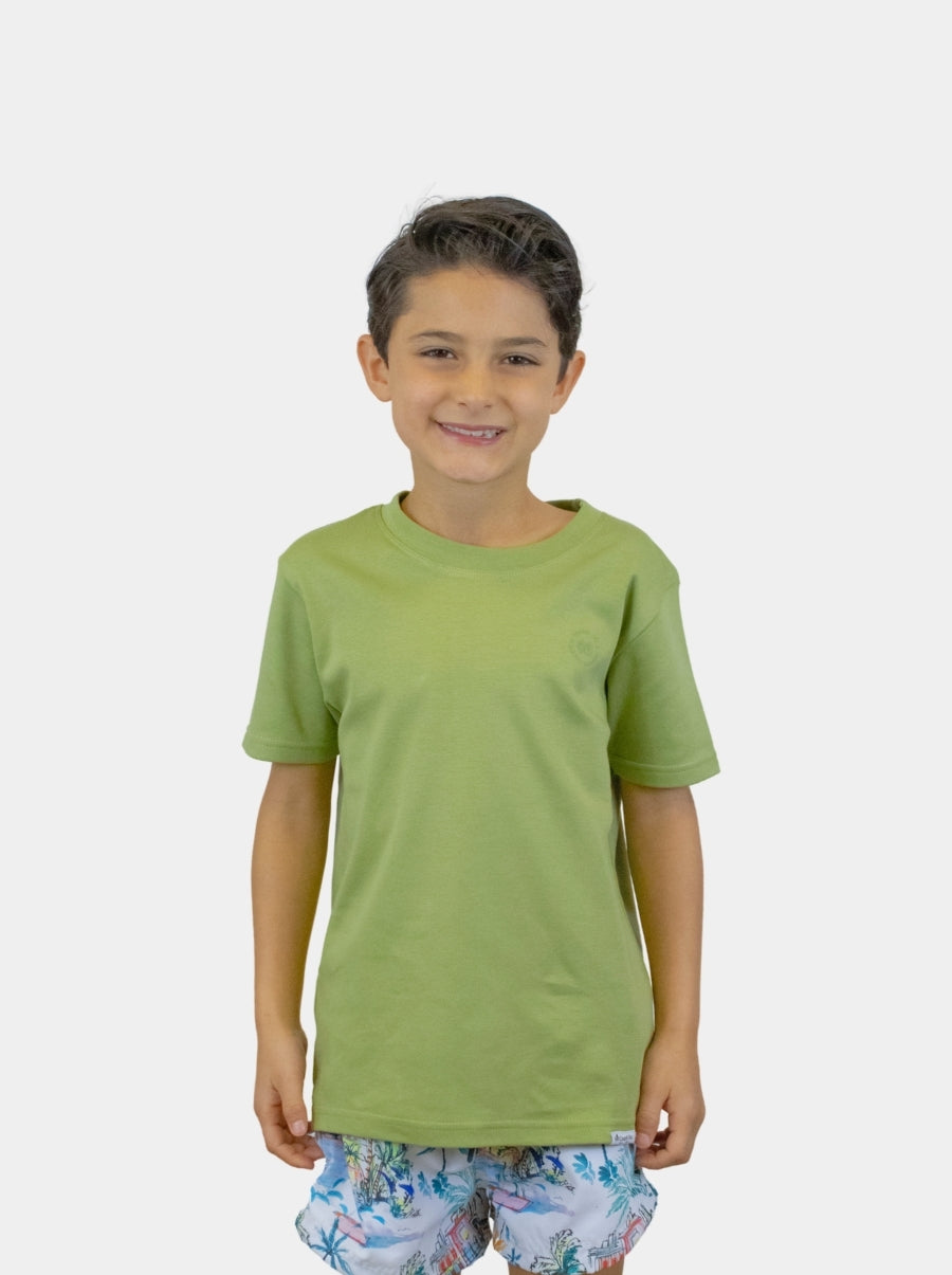 Playera de manga corta niño - Liquid Touch Sage - 98 Coast Av. México