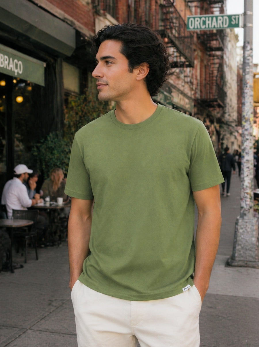 Playera de manga corta caballero - Liquid Touch Sage