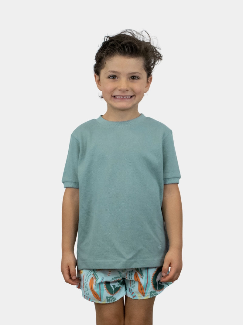 Playera para Niño - Piqué T-Shirt Petróleo - Wild Coast - 98 Coast Av. México