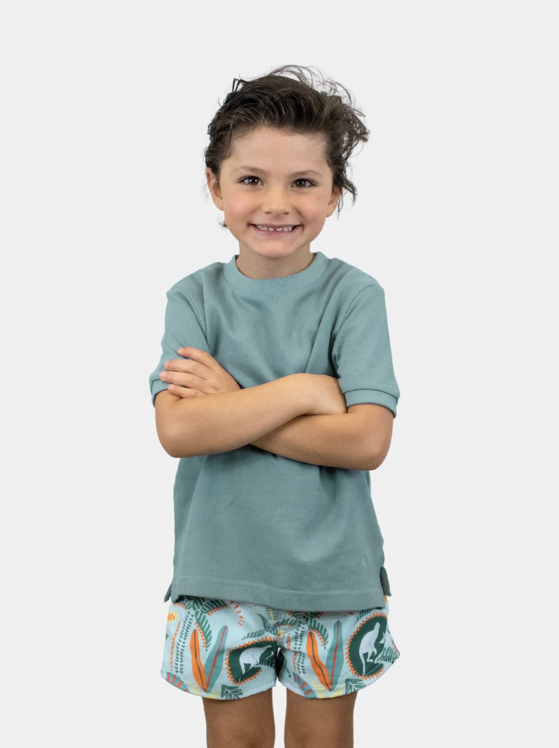 Playera para Niño - Piqué T-Shirt Petróleo - Wild Coast - 98 Coast Av. México
