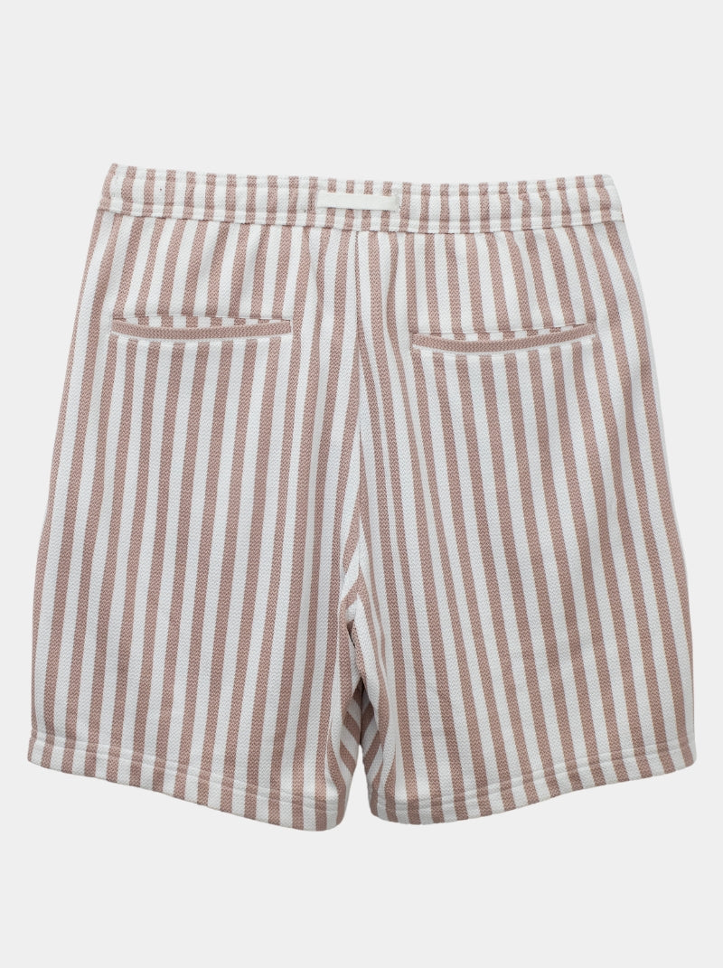 Set - Conjunto Jacquard Rayado Beige - Summer Essentials - 98 Coast Av. México