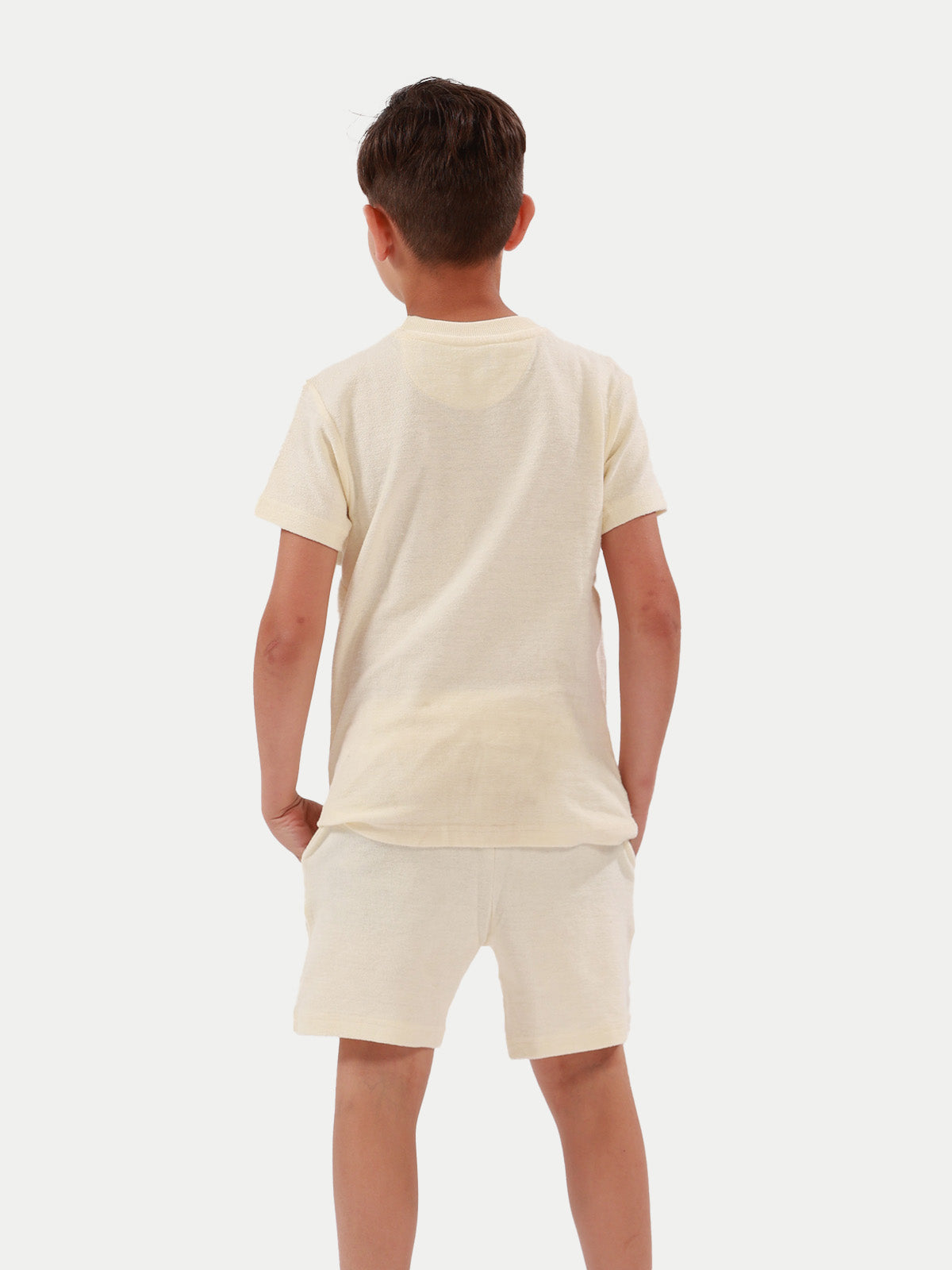 Towel Short - Short de Toalla Blanca Para Niño