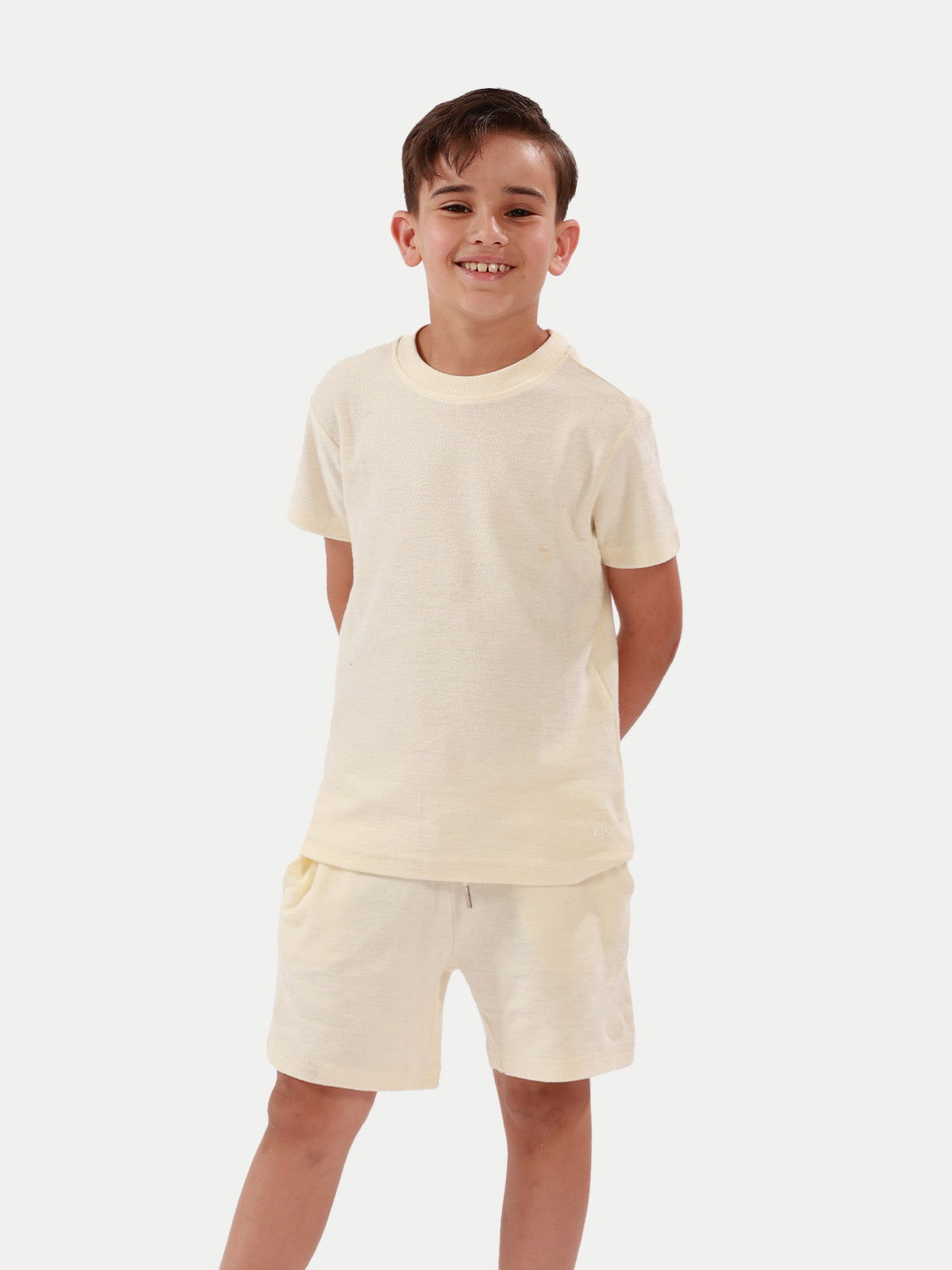 Towel Short - Short de Toalla Blanca Para Niño