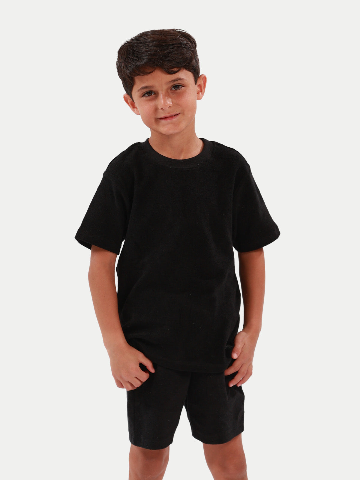 Towel Short - Short de Toalla Negro Para Niño