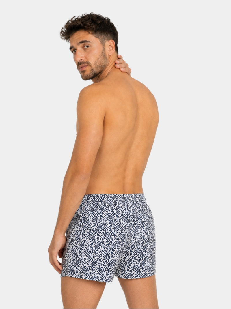 Traje de Baño Hombre - Premium Amiba Blanco - Fácil Secado