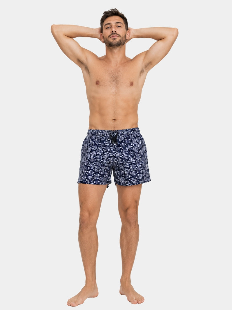 Traje de Baño Hombre - Premium Punto Negro - Fácil Secado