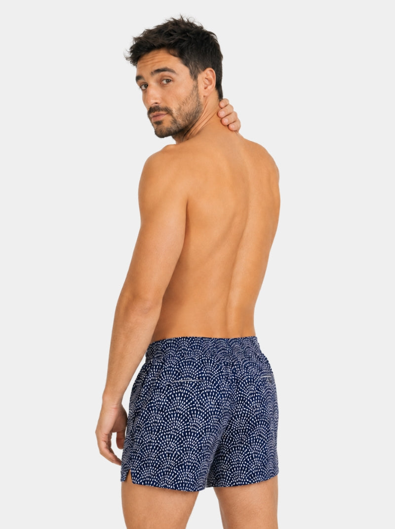 Traje de Baño Hombre - Premium Punto Negro - Fácil Secado