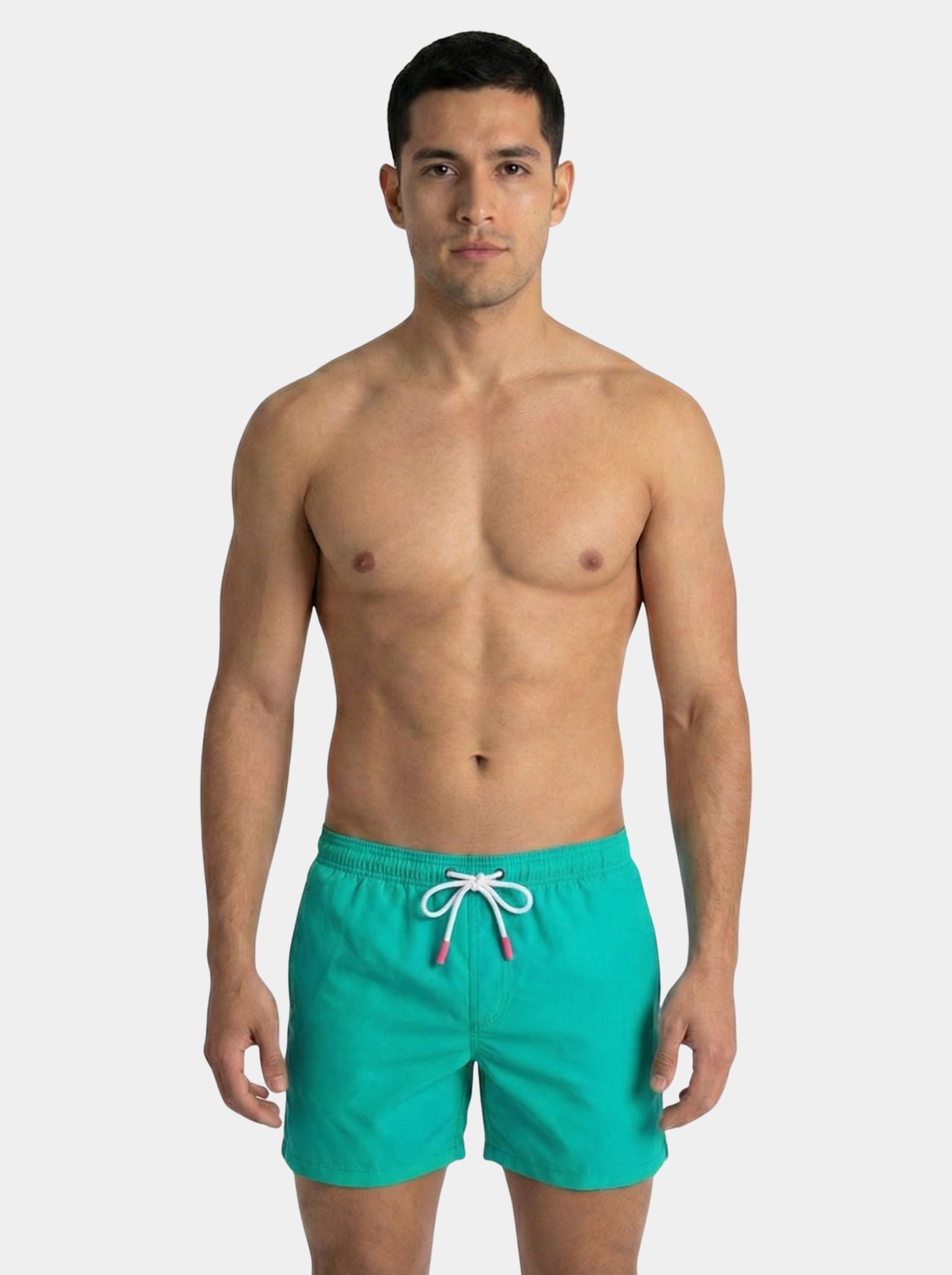 Traje de Baño Para Hombre Secado Rápido Bolsillos - Basic Esmeralda - Basic Collection