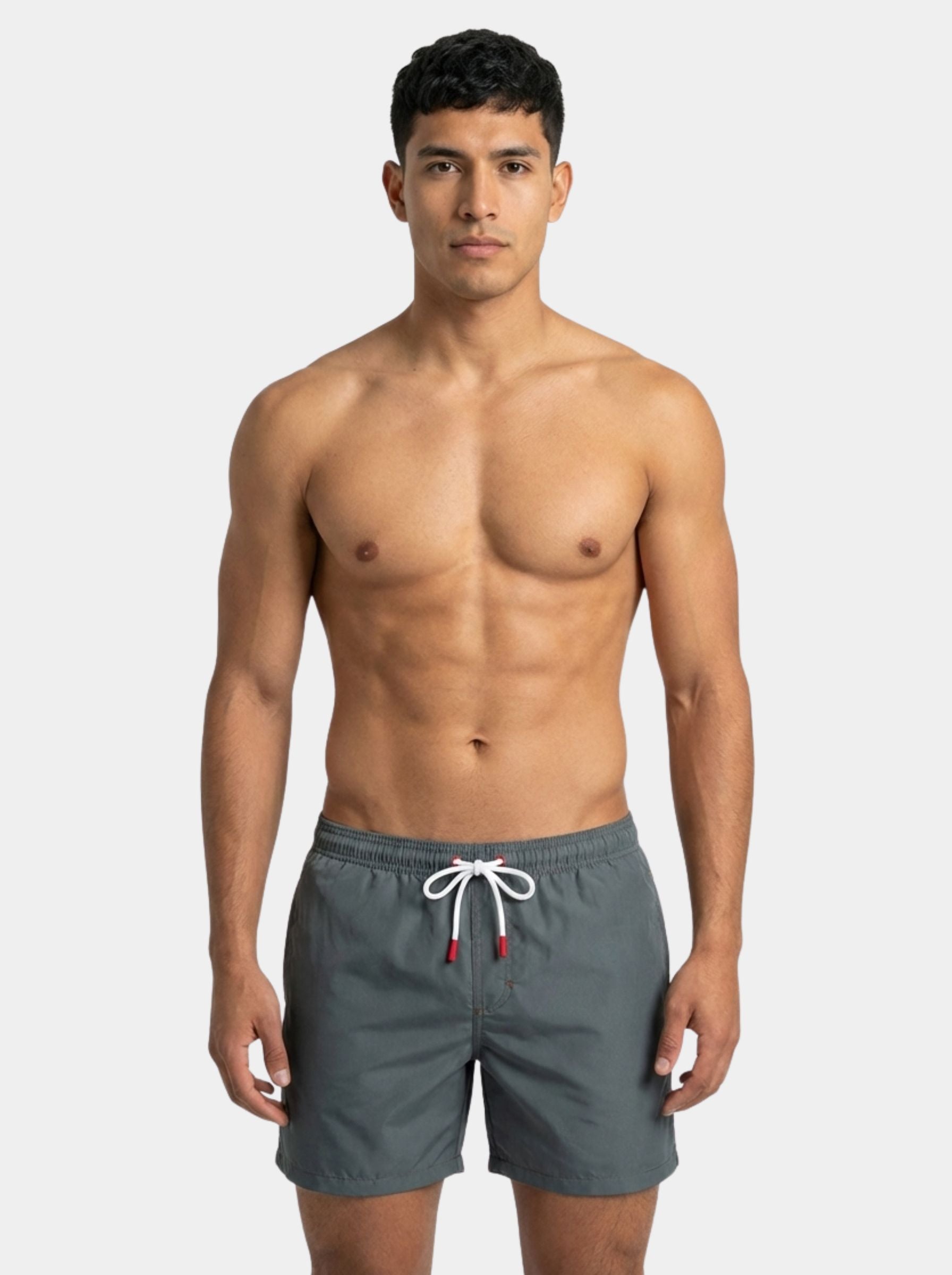 Traje de Baño Para Hombre Secado Rápido Bolsillos - Basic Gris - Basic Collection