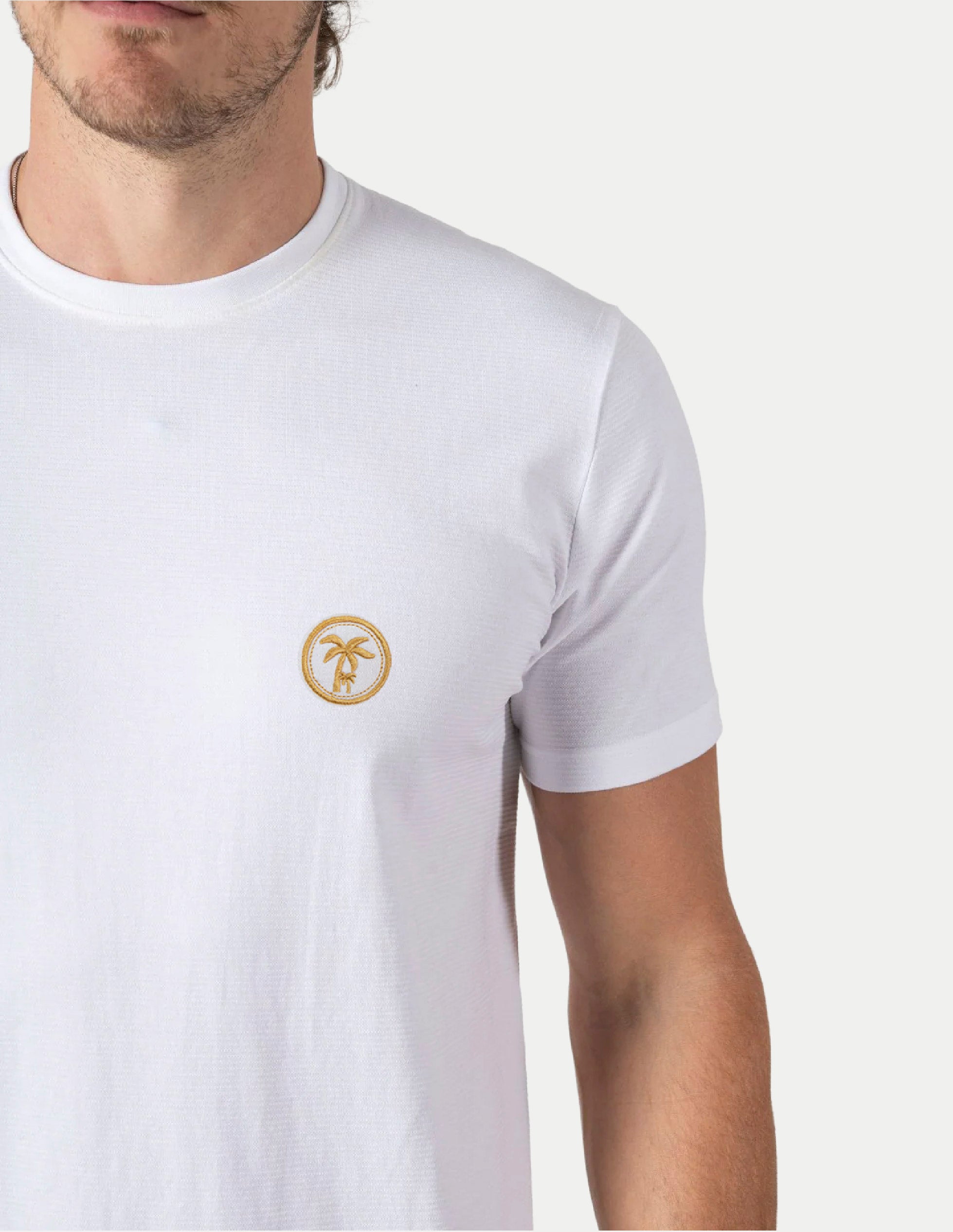 Playera para Hombre - Playera Cuello Redondo Blanco
