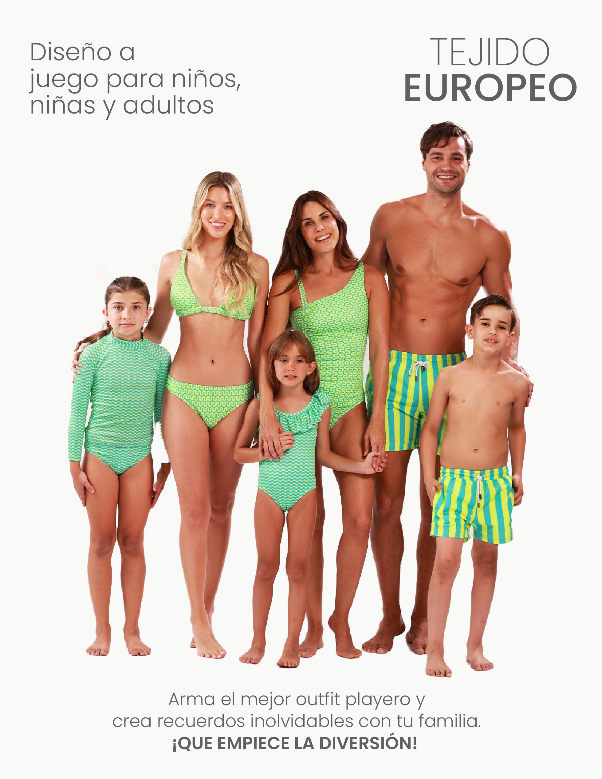 Traje de baño niña - Emerald Tides Two Pieces - Family Match Collection 2 a 12 años