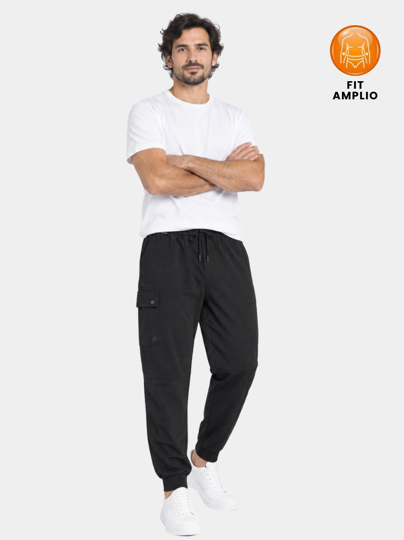 Pantalón Cargo - Jogger Cargo Kenya Negro - Wild Coast