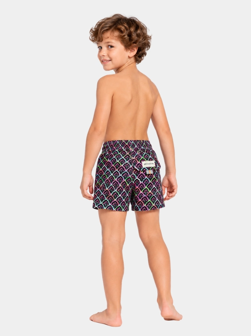 Traje de Baño para Niño - Bañador Neon Orchid - Secado Rápido